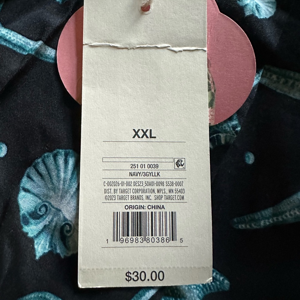 NWT Aguabendita X Target Deep Sea Print Wrap Skirt - Sz. XXL - Picture 7 of 7